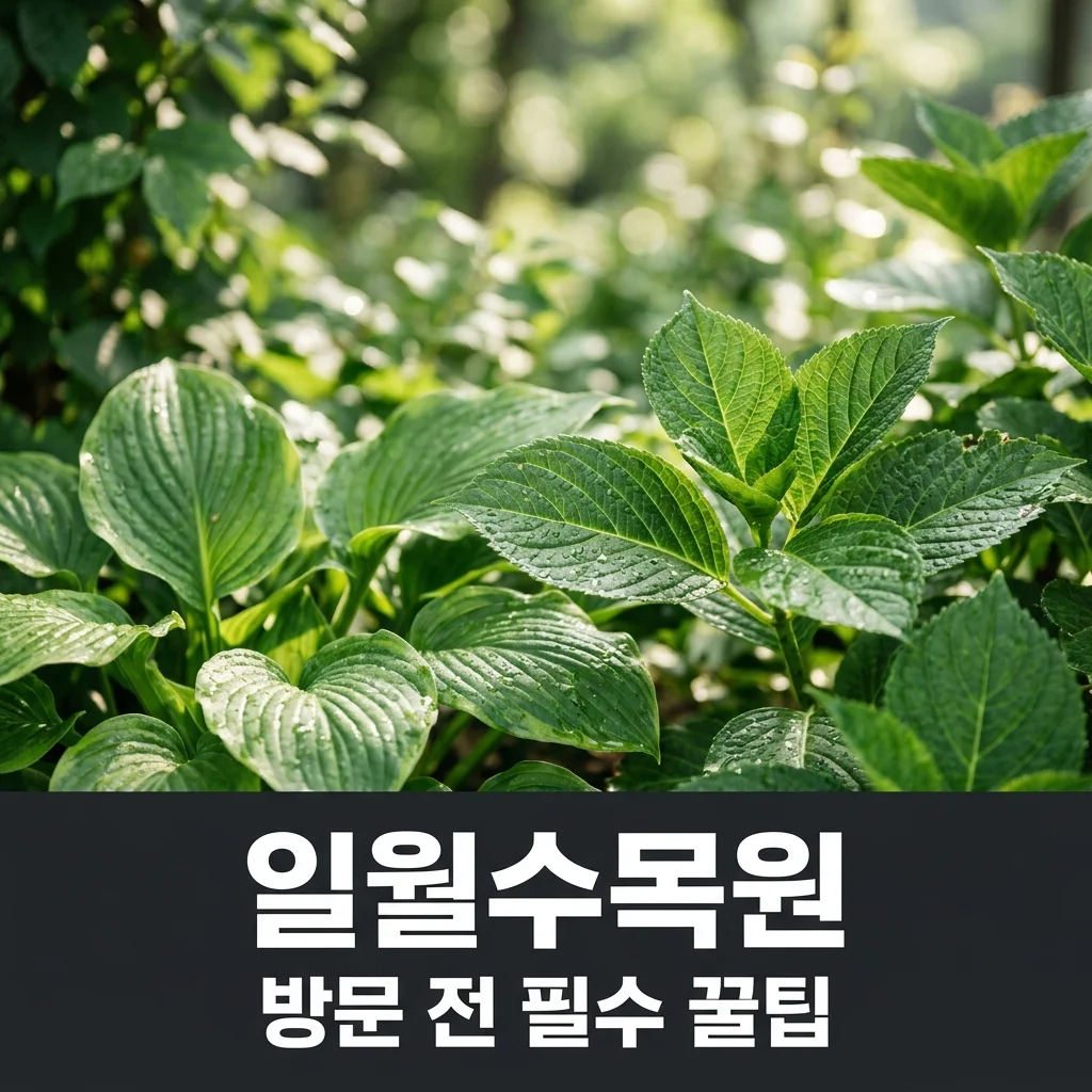 일월수목원 방문 전 필수 체크! 주차 예약 이용 꿀팁 정리