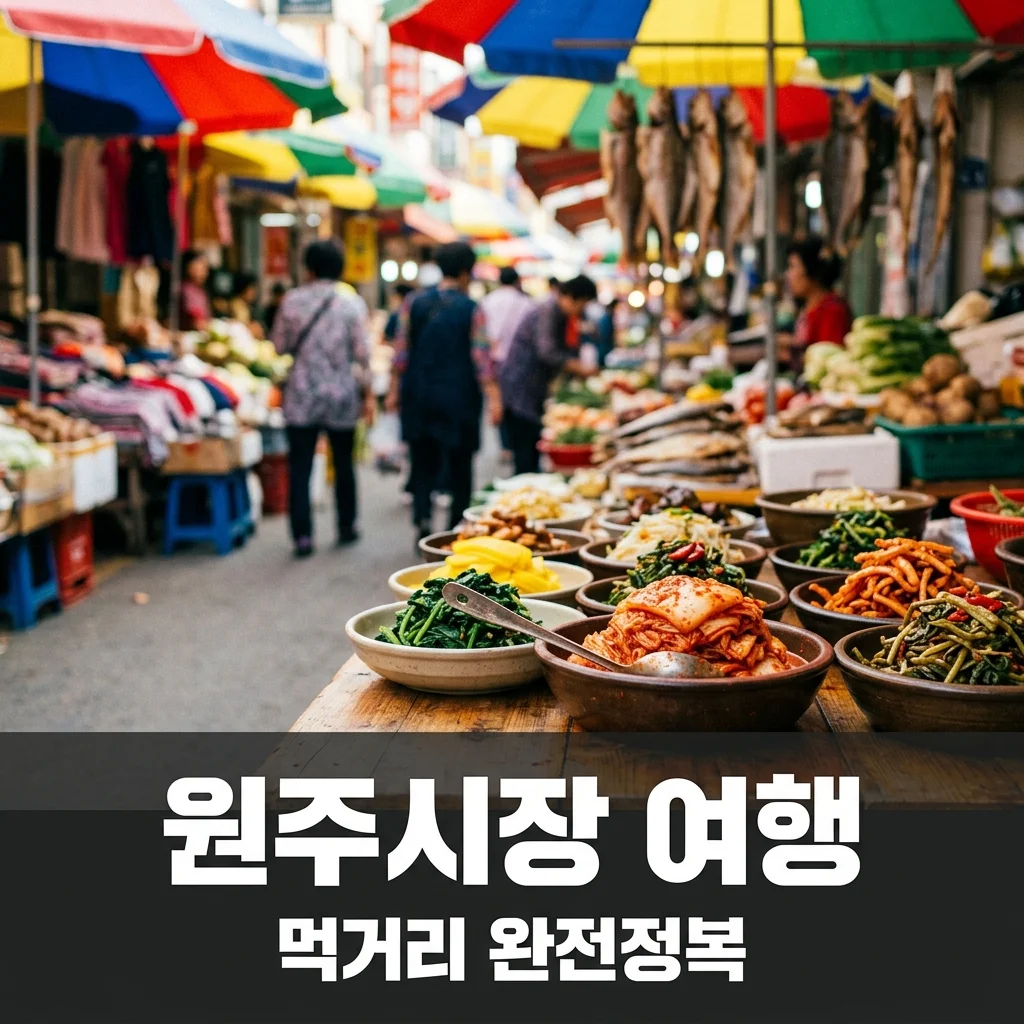 원주시장 방문 가이드: 원주 전통시장의 매력과 먹거리 총정리