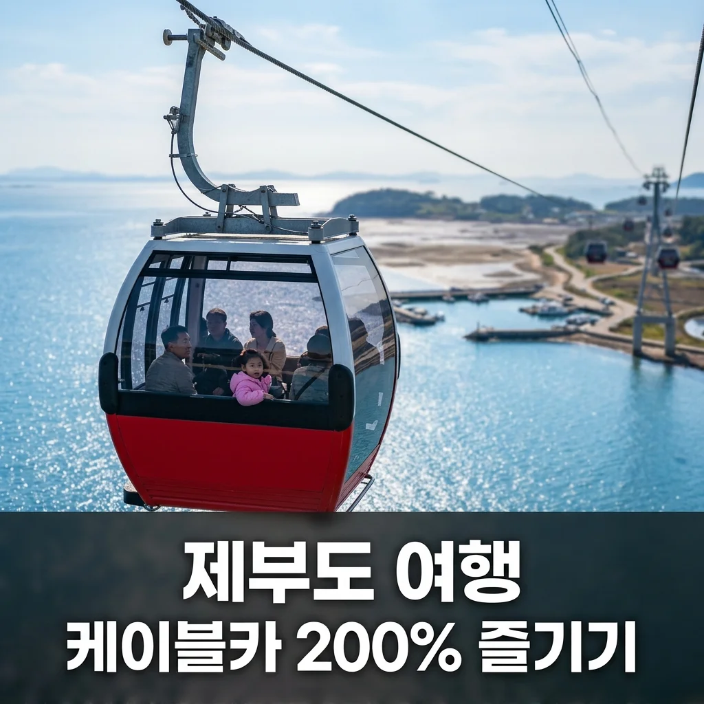 제부도케이블카 여행 완벽 가이드: 할인부터 물때 정보까지