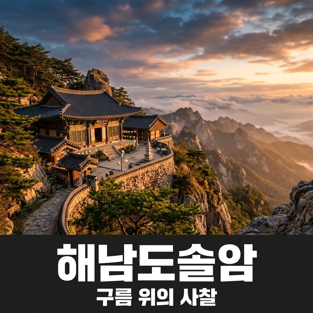 해남도솔암, 구름 위를 걷는 듯한 남도의 신비로운 절경 여행