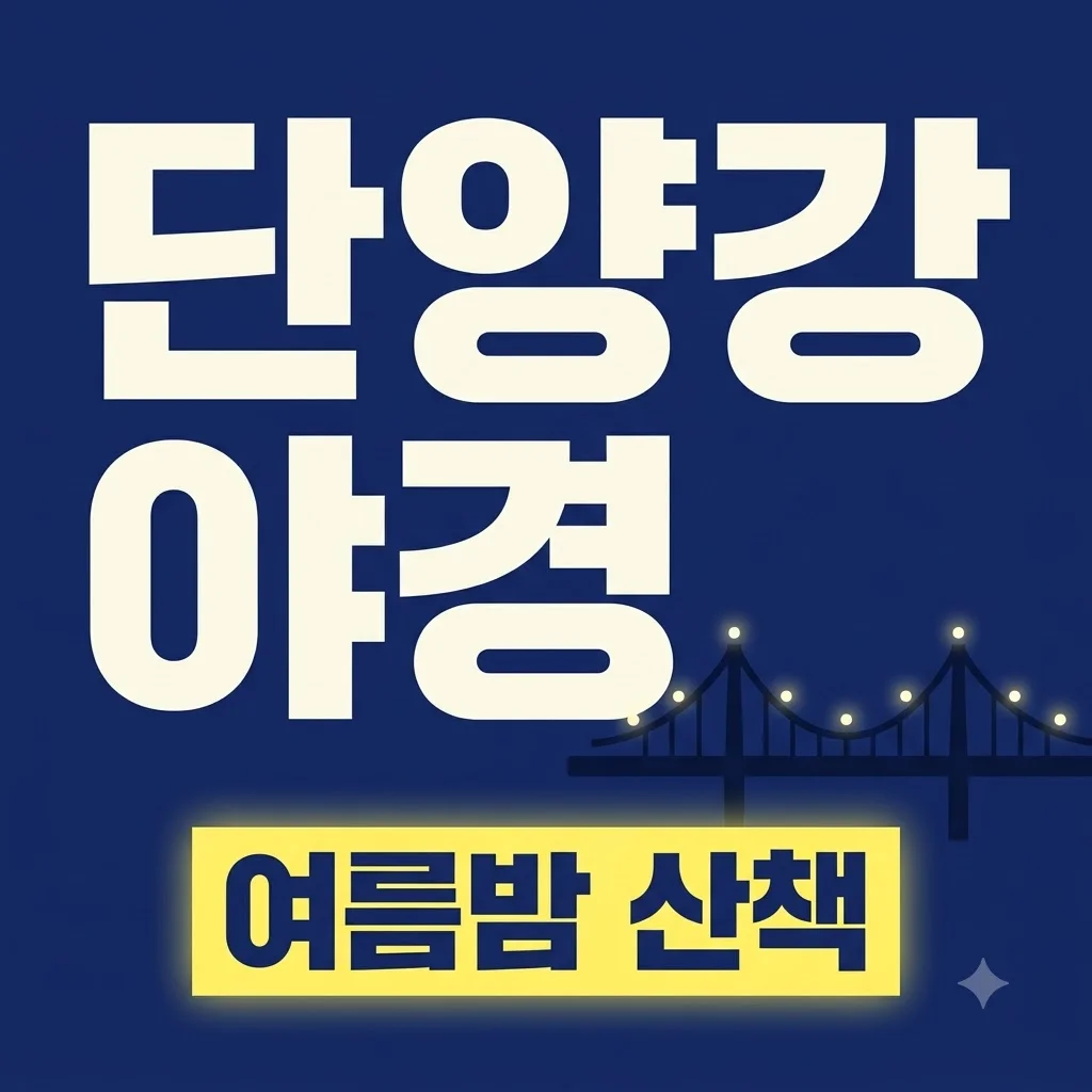 단양강 여름밤 산책 코스 추천! 다리 불빛과 강바람 야경 총정리
